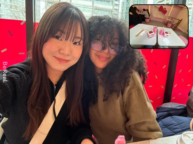 vgcの友人といったハローキティーカフェの写真