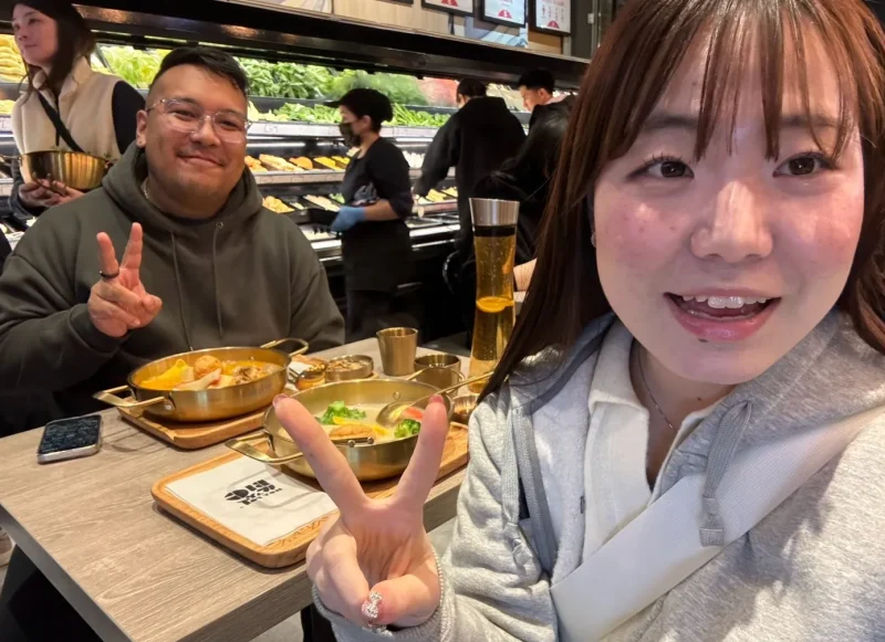 ホットポットを食べに行った時の写真