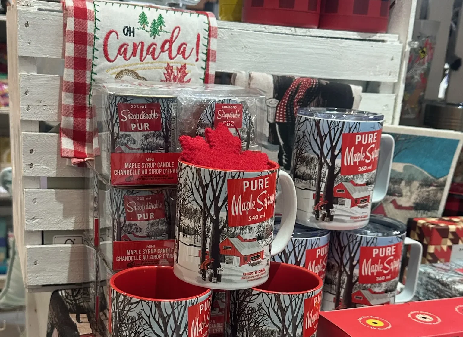 販売している商品の様子