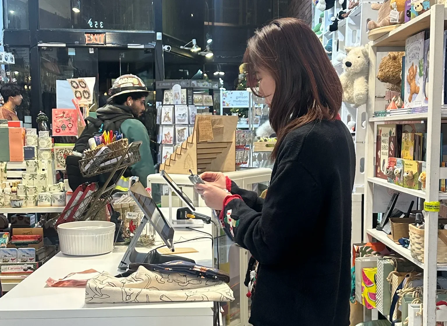 キャッシャーの様子