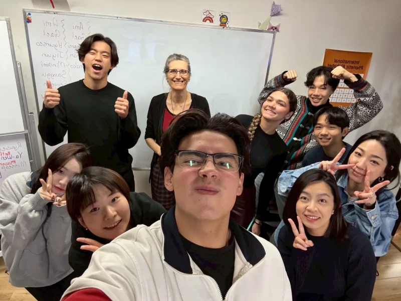学校の友達との写真