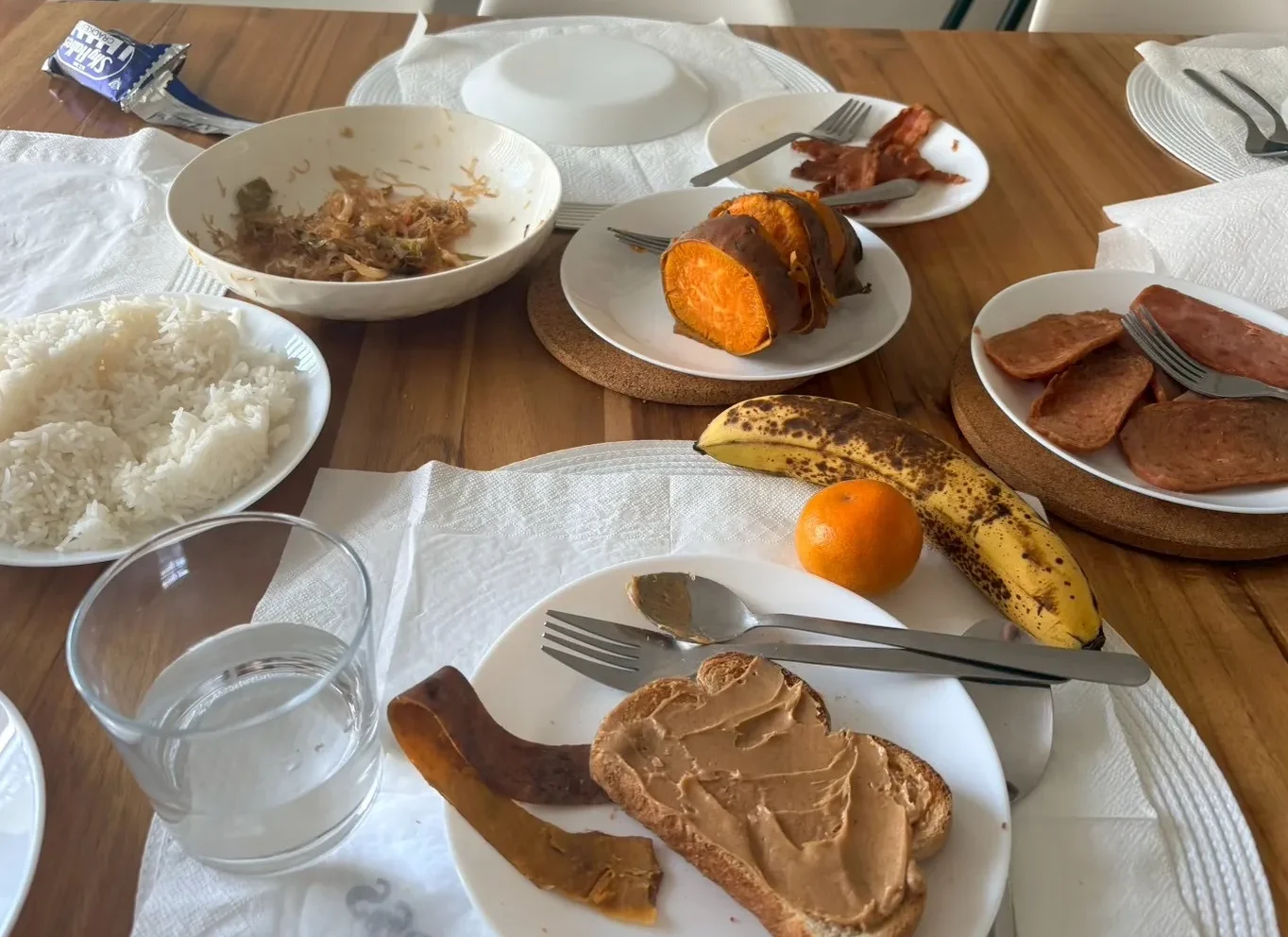 ホームステイの食べ物の写真